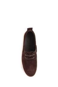 Jones Bootmaker Brown Pompey Men's Leather Suede Boat Shoes 10 Jones Bootmaker Brown Pompey Men's Leather Suede Boat Shoes -Boutique Fashion Shoe Store M19469s4