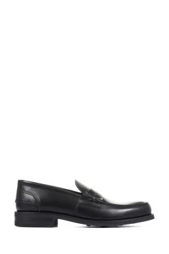 Jones Bootmaker Black Chorleywood Men's Leather Penny Loafers