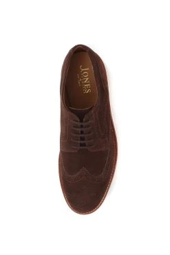 Jones Bootmaker Brown Bedford Casual Men's Leather Suede Brogues With Vibram Soles -Boutique Fashion Shoe Store M19496s4