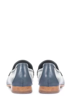 Jones Bootmaker Blue King Bird Leather Ladies Penny Loafers -Boutique Fashion Shoe Store M22676s3