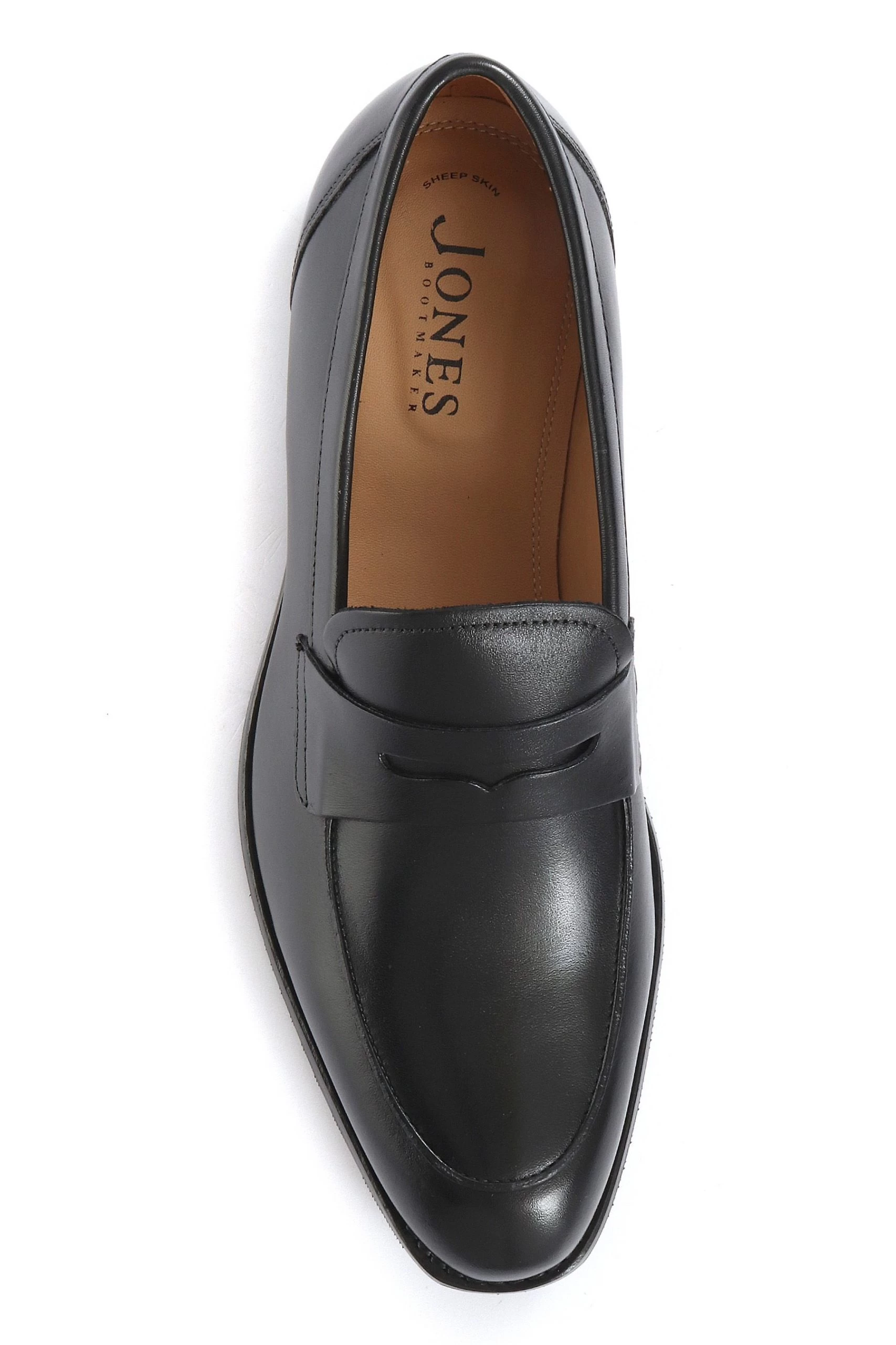 Jones Bootmaker Brown James Men's Leather Penny Loafers 6 Jones Bootmaker Brown James Men's Leather Penny Loafers - Image 4