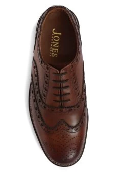Jones Bootmaker Mens Brown Bertie Oxford Leather Brogues -Boutique Fashion Shoe Store M27197s4