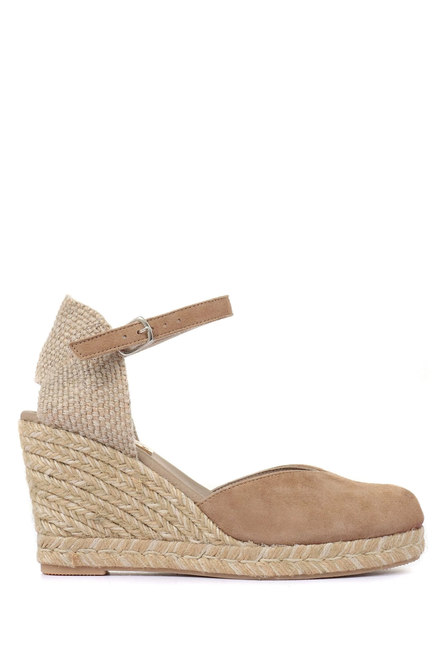 Jones Bootmaker Ladies Natural Arabella Leather Wedge Sandals 3 Jones Bootmaker Ladies Natural Arabella Leather Wedge Sandals