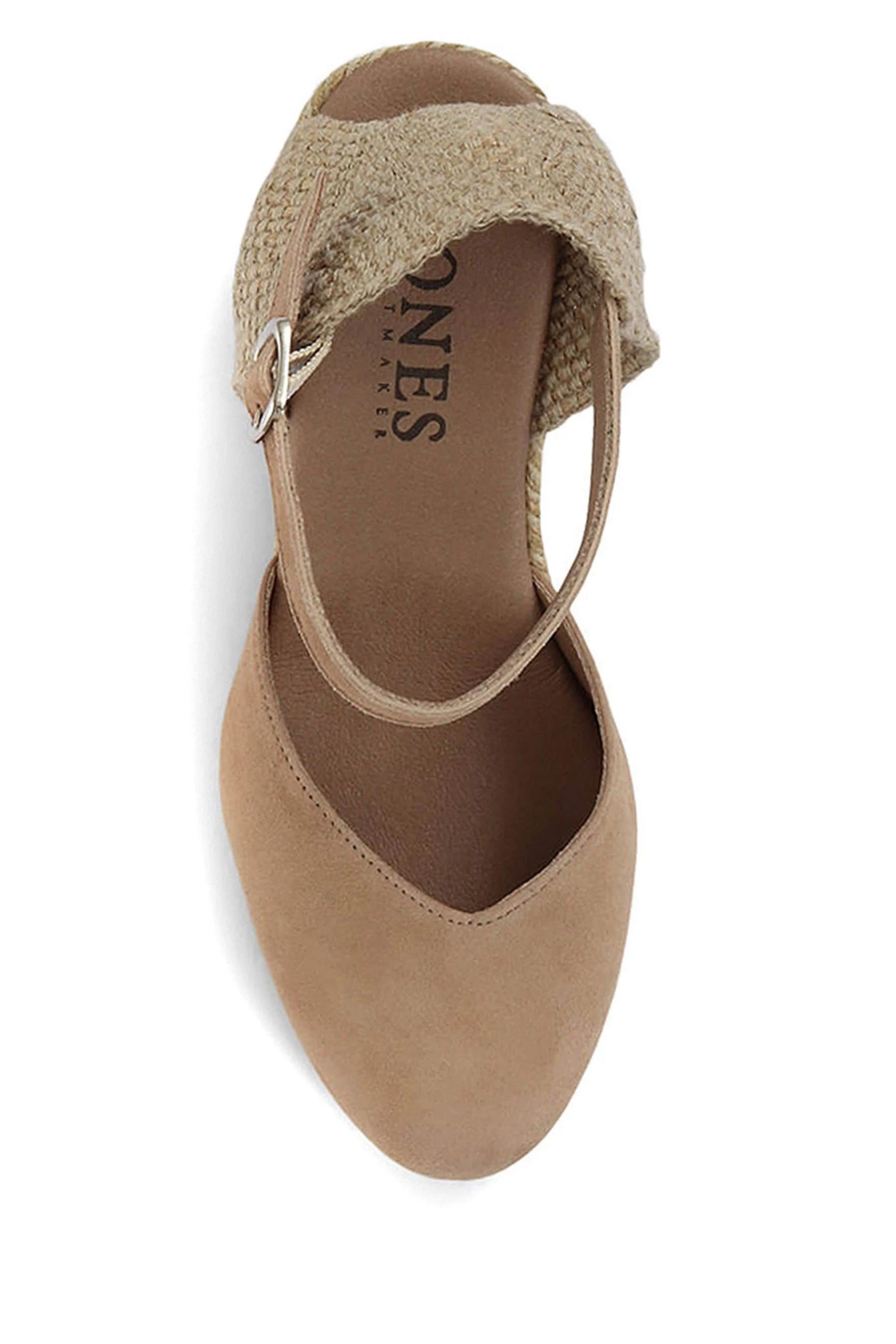 Jones Bootmaker Ladies Natural Arabella Leather Wedge Sandals 6 Jones Bootmaker Ladies Natural Arabella Leather Wedge Sandals - Image 4