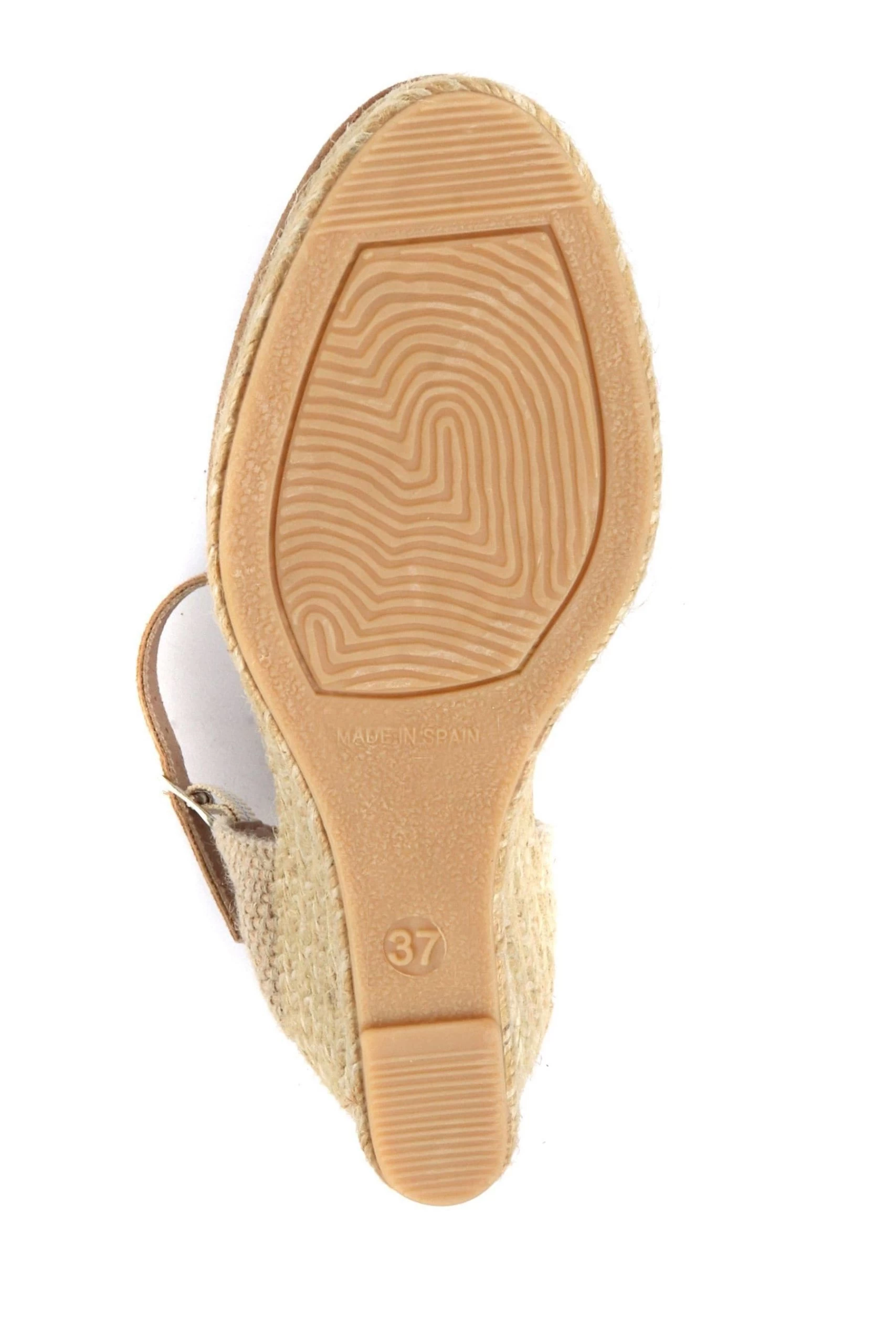 Jones Bootmaker Ladies Natural Arabella Leather Wedge Sandals 7 Jones Bootmaker Ladies Natural Arabella Leather Wedge Sandals - Image 5