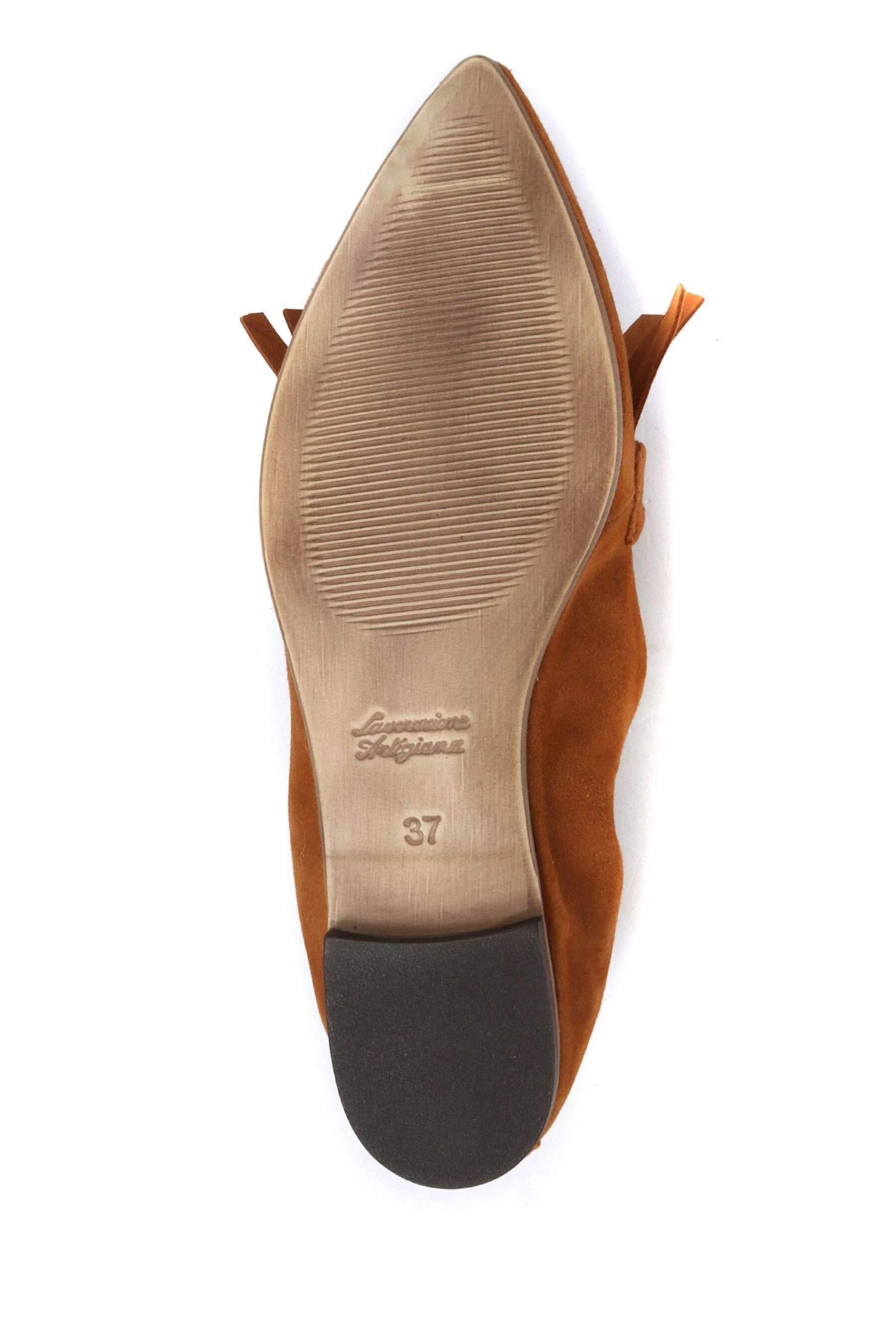 Jones Bootmaker Ladies Tan Brown Wren Suede Leather Fringe Loafers 6 Jones Bootmaker Ladies Tan Brown Wren Suede Leather Fringe Loafers - Image 4