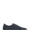 Jones Bootmaker Blue Sacramento Men's Leather Trainers With Recycled Rubber Sole -Boutique Fashion Shoe Store M37788s