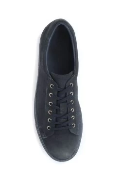 Jones Bootmaker Blue Sacramento Men's Leather Trainers With Recycled Rubber Sole -Boutique Fashion Shoe Store M37788s4