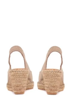 Jones Bootmaker Ladies Natural Rosanna Slingback Wedges 9 Jones Bootmaker Ladies Natural Rosanna Slingback Wedges -Boutique Fashion Shoe Store M44491s3