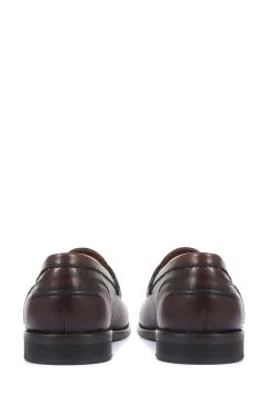 Jones Bootmaker Brown Raven Men's Leather Penny Loafers -Boutique Fashion Shoe Store M44492s3