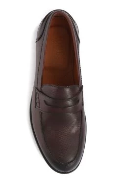 Jones Bootmaker Brown Raven Men's Leather Penny Loafers -Boutique Fashion Shoe Store M44492s4