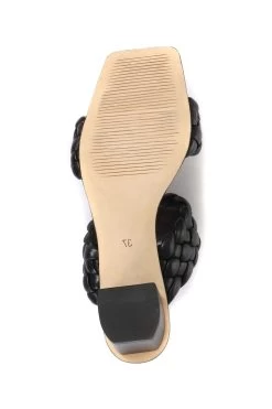 Jones Bootmaker Ladies Black Monte Carlo Block Heeled Mules -Boutique Fashion Shoe Store M44503s5