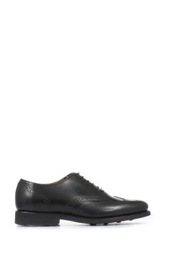 Jones Bootmaker Black Mayfair Goodyear Welted Men's Leather Oxford Brogues
