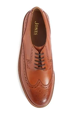 Jones Bootmaker Tan Brown Kingsbay Leather Brogues -Boutique Fashion Shoe Store M44511s3