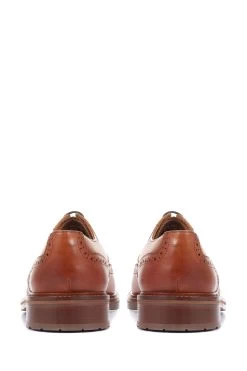 Jones Bootmaker Tan Brown Kingsbay Leather Brogues -Boutique Fashion Shoe Store M44511s5