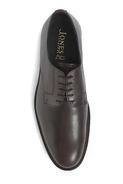 Jones Bootmaker Brown Chesham Men's Leather Derby Shoes -Boutique Fashion Shoe Store M44523s4