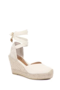 Jones Bootmaker Ladies Natural Alyssa Wedge Espadrilles -Boutique Fashion Shoe Store M44528s2