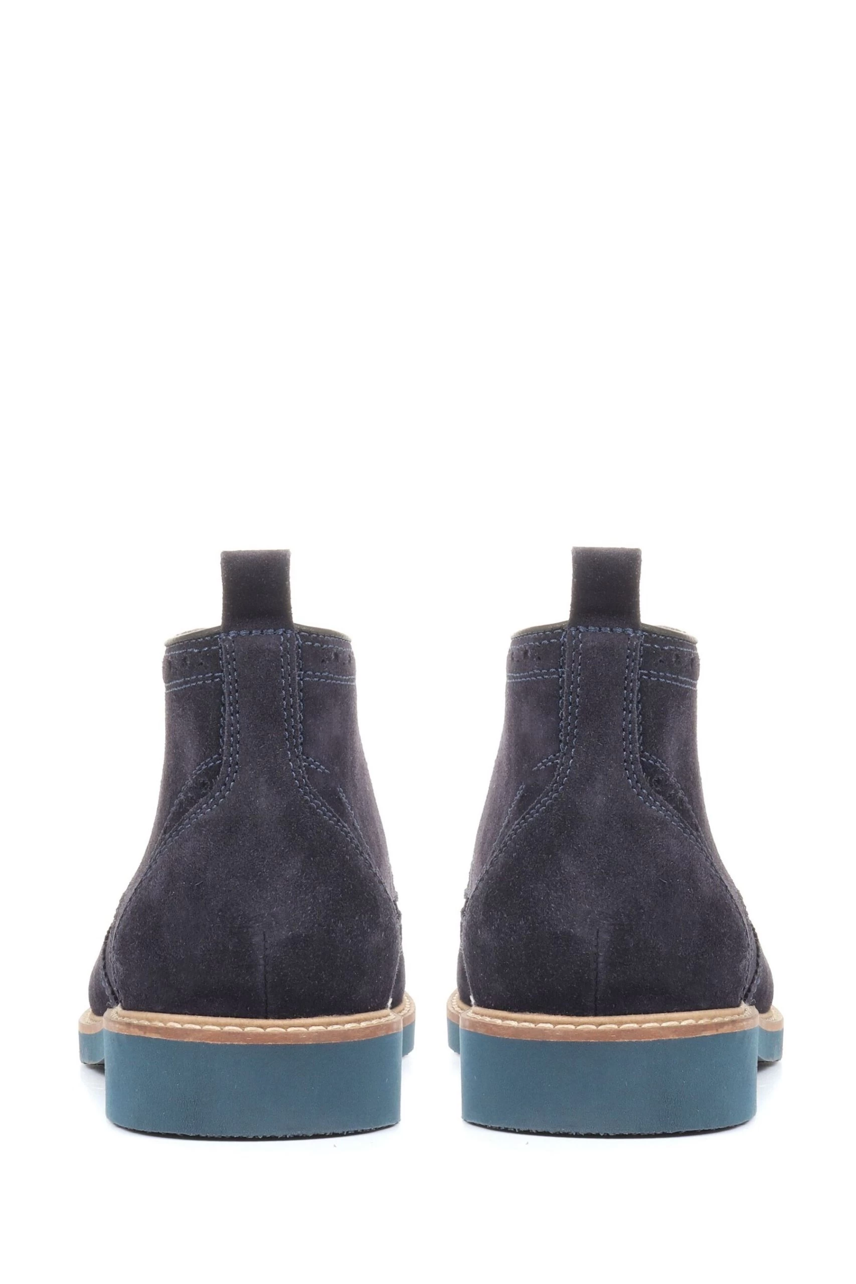 Jones Bootmaker Blue Davies Suede Chukka Boots 5 Jones Bootmaker Blue Davies Suede Chukka Boots - Image 3