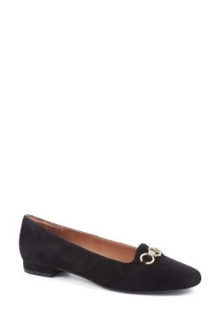 Jones Bootmaker Sienne Leather Snaffle Black Loafers -Boutique Fashion Shoe Store M99549s3