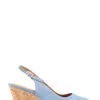 Jones Bootmaker Blue Zahra Leather Wedges -Boutique Fashion Shoe Store M99552s