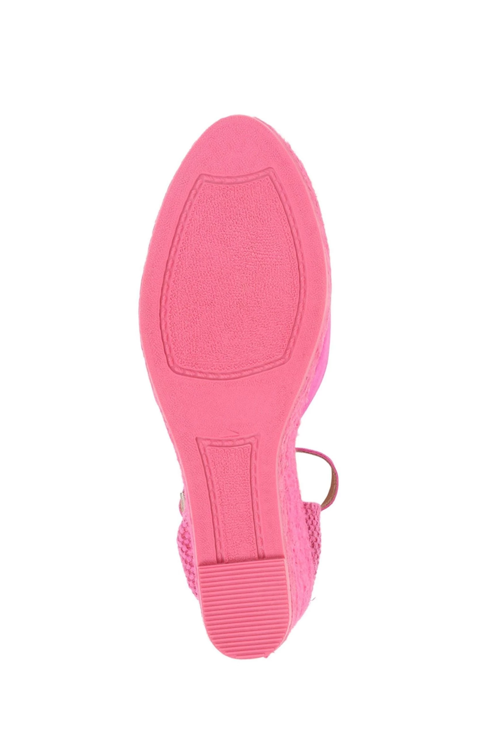Jones Bootmaker Pink Arabella Wedge Sandals 6 Jones Bootmaker Pink Arabella Wedge Sandals - Image 4