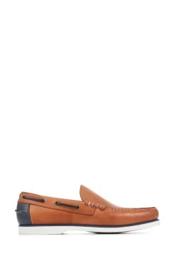 Jones Bootmaker Natural Peer Leather Moccasin Shoes