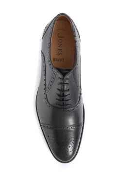 Jones Bootmaker Black Gents Leather Lace Smart Shoes -Boutique Fashion Shoe Store T14225s5