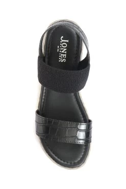 Jones Bootmaker Black Cory Chunky Platform Sandals -Boutique Fashion Shoe Store T14228s4