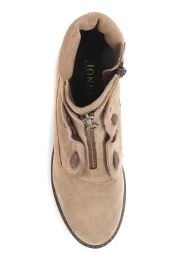 Jones Bootmaker Women's Brown Laili Zip Front Ankle Boots -Boutique Fashion Shoe Store T46946s4