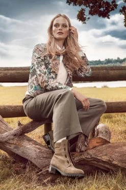 Jones Bootmaker Women's Brown Laili Zip Front Ankle Boots -Boutique Fashion Shoe Store T46946s6