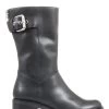 Jones Bootmaker Womens Black Lacee Leather Calf Boots -Boutique Fashion Shoe Store T46947s