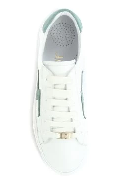 Jones Bootmaker Womens White Elodie Leather Trainers -Boutique Fashion Shoe Store T46949s4
