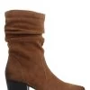 Jones Bootmaker Women's Tan Cloe Leather Suede Slouch Boots -Boutique Fashion Shoe Store T46954s