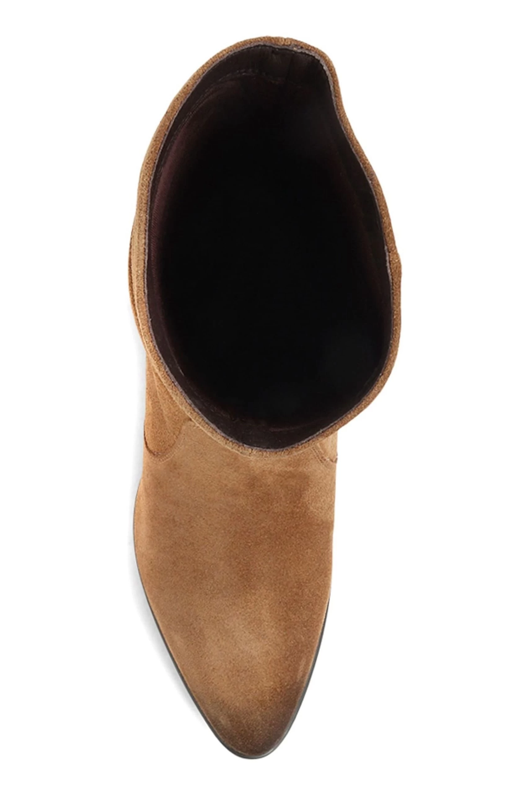 Jones Bootmaker Women's Tan Cloe Leather Suede Slouch Boots 6 Jones Bootmaker Women's Tan Cloe Leather Suede Slouch Boots - Image 4