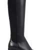 Jones Bootmaker Women's Black Bari Leather Knee-Boots -Boutique Fashion Shoe Store T46958s