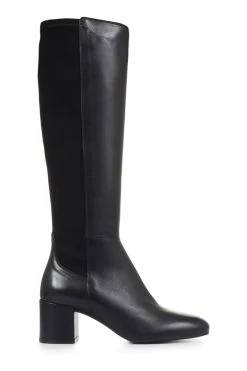 Jones Bootmaker Women's Black Bari Leather Knee-Boots