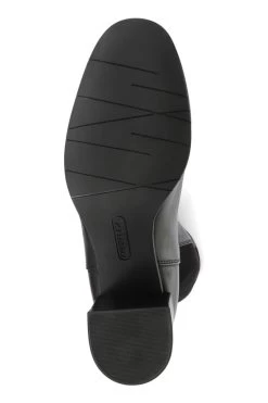 Jones Bootmaker Women's Black Bari Leather Knee-Boots -Boutique Fashion Shoe Store T46958s5