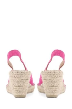 Jones Bootmaker Pink Rosanna Slingback Wedges -Boutique Fashion Shoe Store T72734s4