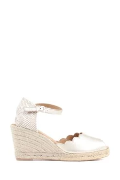Jones Bootmaker Gold Alejandra Espadrille Wedge Sandals -Boutique Fashion Shoe Store T72736s2