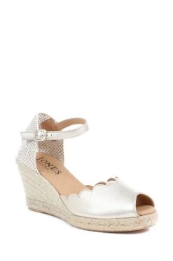 Jones Bootmaker Gold Alejandra Espadrille Wedge Sandals -Boutique Fashion Shoe Store T72736s3