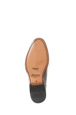 Jones Bootmaker Mens Black Barnet Goodyear Welted Leather Oxford Shoes -Boutique Fashion Shoe Store T76120s5