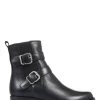 Jones Bootmaker Womens Camelia Leather Buckle Boots