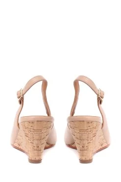 Jones Bootmaker Zahra Cream Leather Wedges -Boutique Fashion Shoe Store U25933s4