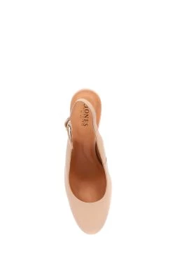 Jones Bootmaker Zahra Cream Leather Wedges -Boutique Fashion Shoe Store U25933s5