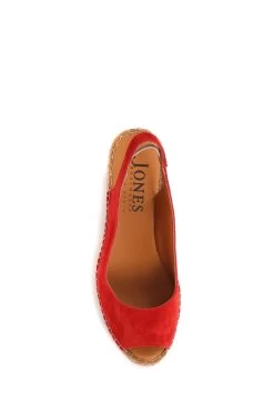 Jones Bootmaker Red Rosanna Slingback Wedges -Boutique Fashion Shoe Store U62517s5