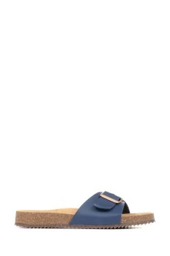 Jones Bootmaker Blue Trixi Vegan Mule Sandals