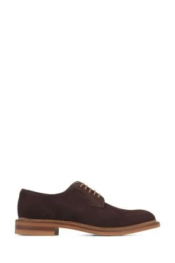 Jones Bootmaker Brown Clinton Handmade Leather Derby Shoes