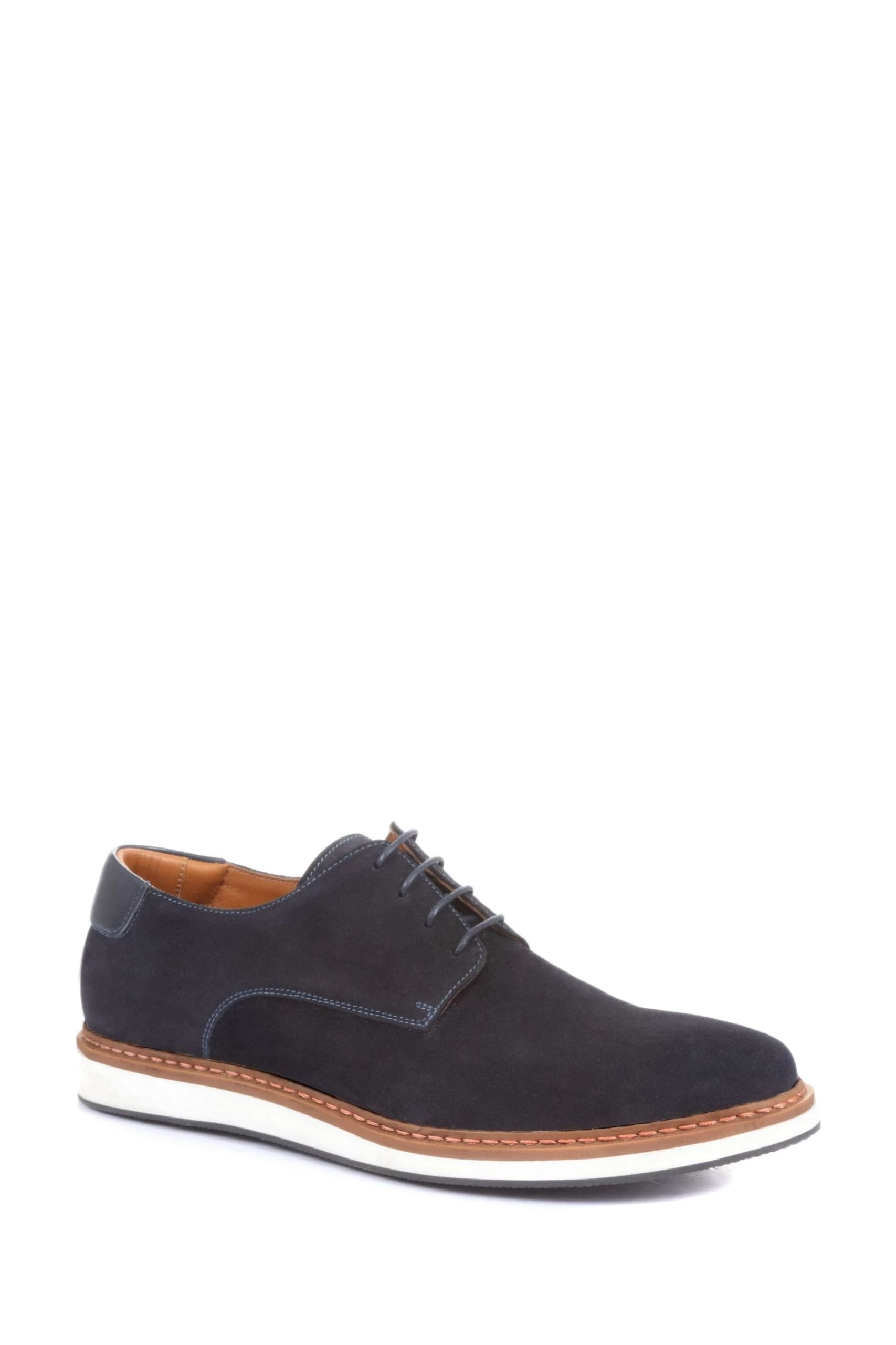 Jones Bootmaker Blue Lowen Suede Casual Lace-Ups Shoes 4 Jones Bootmaker Blue Lowen Suede Casual Lace-Ups Shoes - Image 2