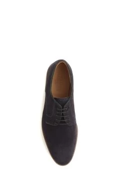 Jones Bootmaker Blue Kayden Leather Derby Shoes -Boutique Fashion Shoe Store U62830s3