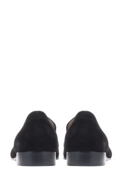 Jones Bootmaker Black Roscoe Suede Penny Loafers -Boutique Fashion Shoe Store U62847s3